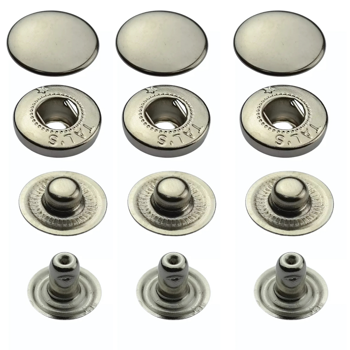 Profi Schwerlast Druckknöpfe – 12,5/15 Mm, In Gold, Silber, Schwarz & Mehr, Für Jacken & Mehr!