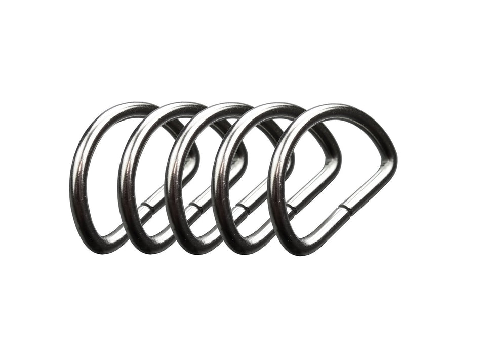 D-ring half round base material brass, nickel-free