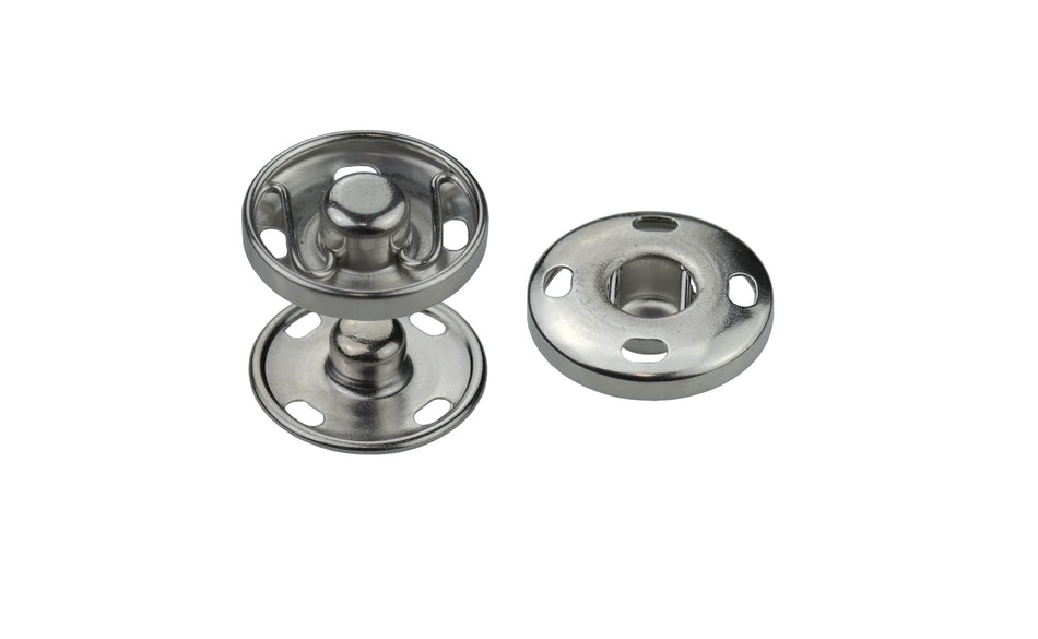 Sew-on snap fasteners