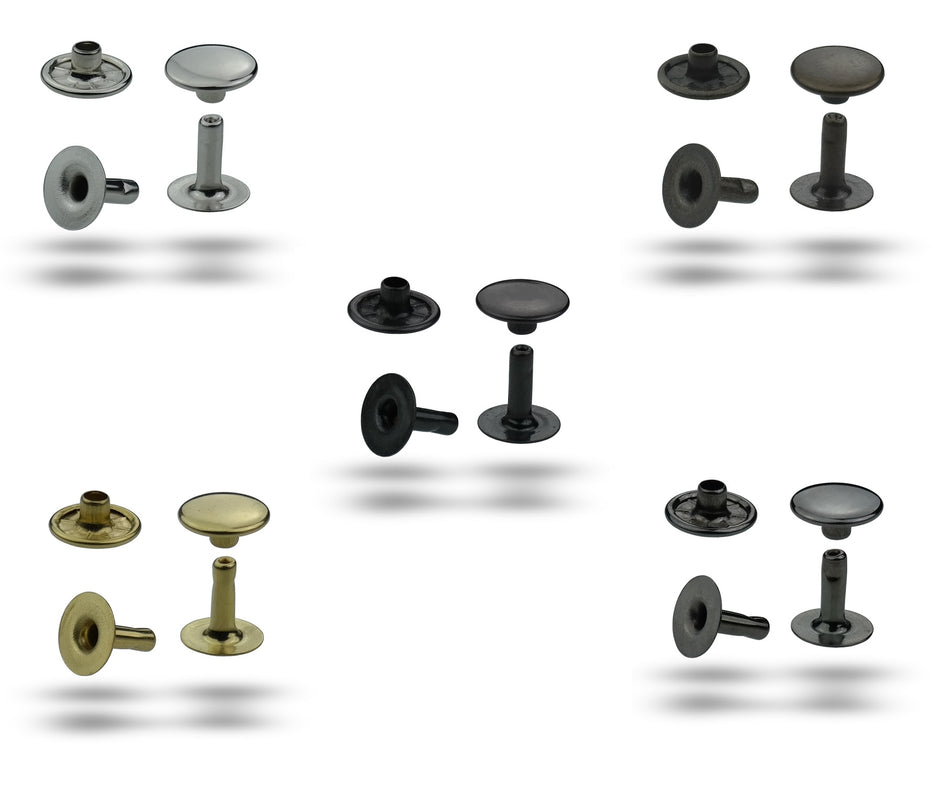 Hollow rivets single head