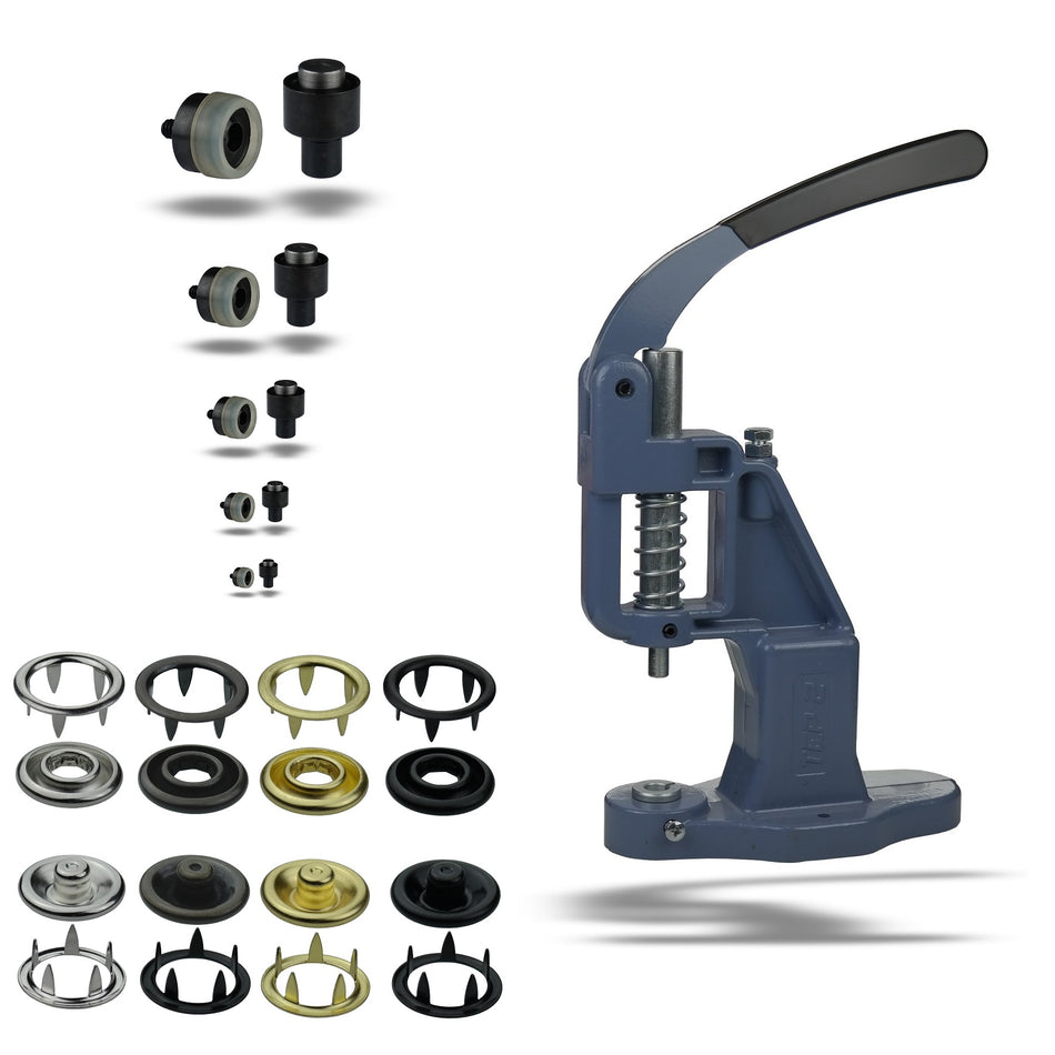 Set of hand presses + 50 pieces of jersey press fasteners