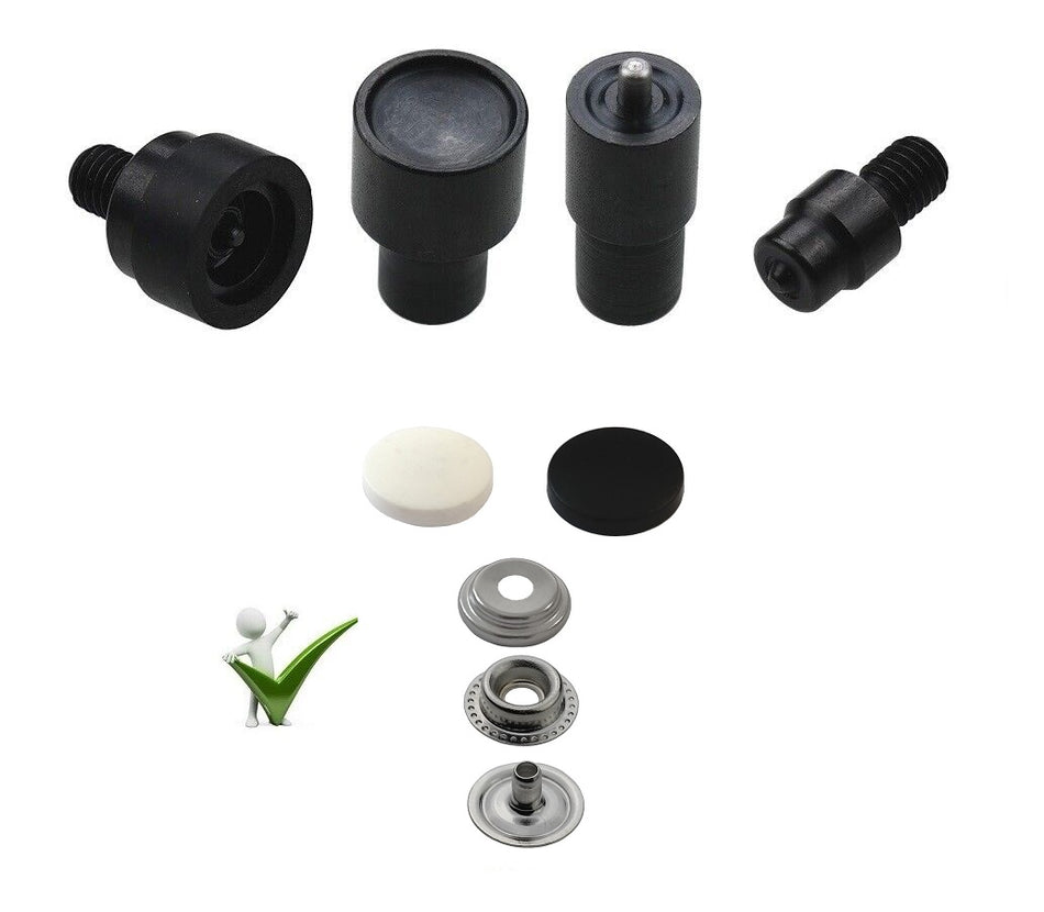 Insertion tool for ring spring snap fasteners 17 mm