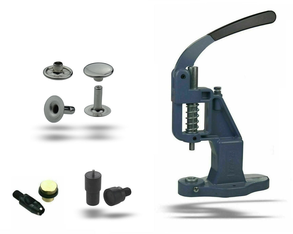 Set of hand press + 100 pieces of hollow rivets, single head