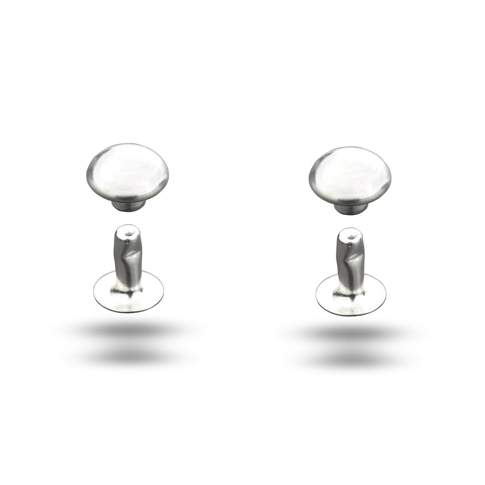 Hollow rivets hemisphere