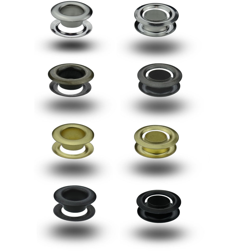 Eyelets T-1 selectable sizes from 3 mm to 8 mm