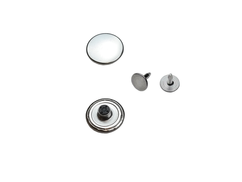 Jeans buttons with a solid base W-1